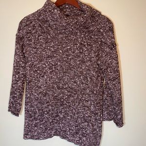 J Crew XS Cowl Brown Heathered Sweater Womens